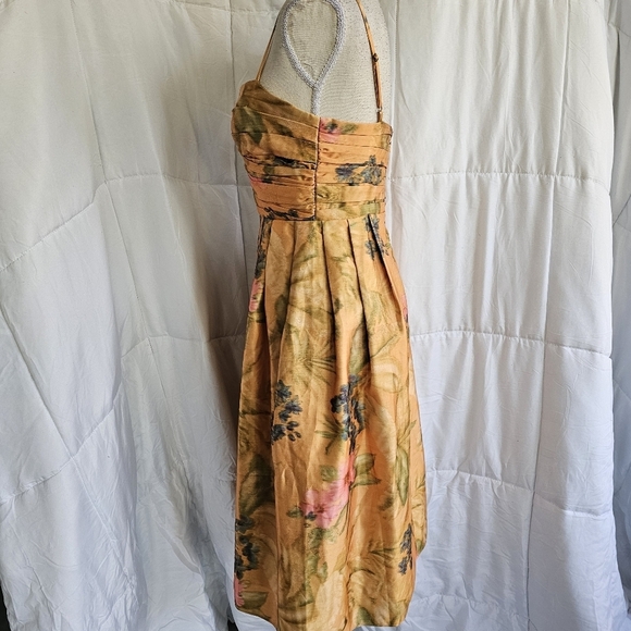 James Coviello | Anthropologie Floral Ruched Dress - Picture 4 of 9